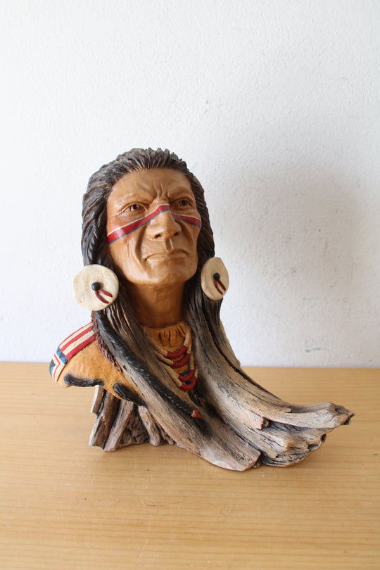 Mill Creek Studios Distant Thunder Stephen Herrero Native American Bust