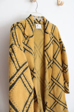 Andrea Jovine Long Gold & Black Cardigan | L