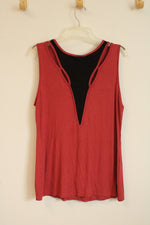 NEW Harley Davidson Dark Coral Tank with Rhinestone Logo and Cutout Back | XL