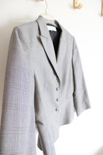 Tahari ASL Black & White Houndstooth Blazer | 8P