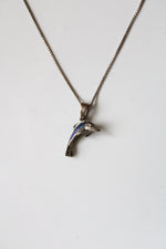 Dolphin Pendant Sterling Silver Necklace