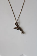 Dolphin Pendant Sterling Silver Necklace