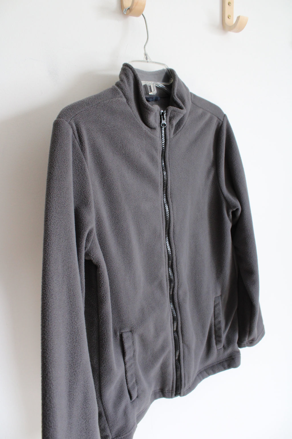 Old Navy Gray Fleece Jacket | Youth XL (14/16)
