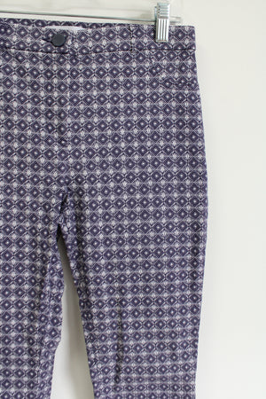 Primark Blue Patterned Stretch High Rise Skinny Pant | 4