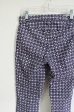 Primark Blue Patterned Stretch High Rise Skinny Pant | 4