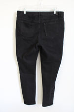 Simply Vera Mid Rise Skinny Black Jeans | 12