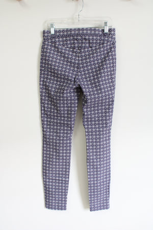 Primark Blue Patterned Stretch High Rise Skinny Pant | 4