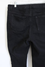 Simply Vera Mid Rise Skinny Black Jeans | 12