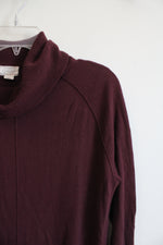 Caslon Red Turtleneck Long-Sleeved Top | S