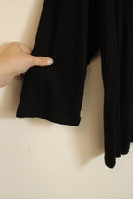 Chicos Black 3/4 Sleeve Cotton Shirt with Silver Collar Buttons | 20
