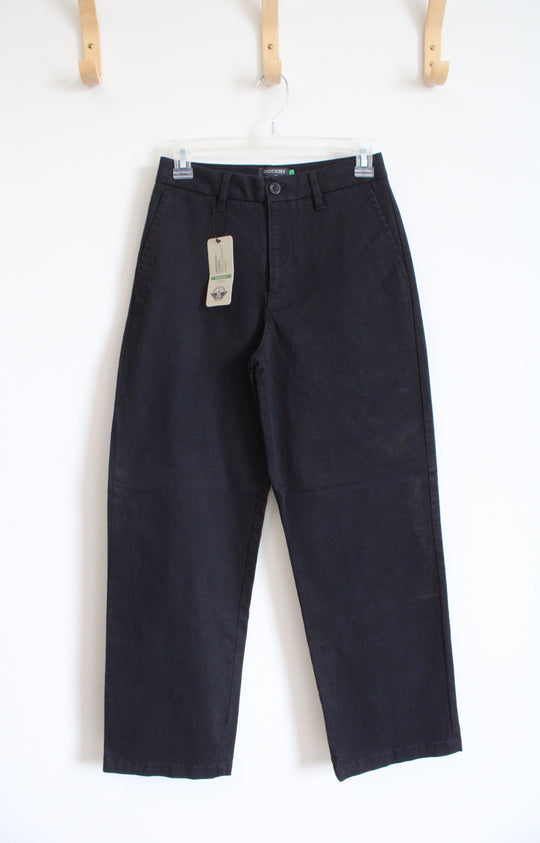 NEW Dockers Black High Straight Ankle Weekend Chino Pants | 26