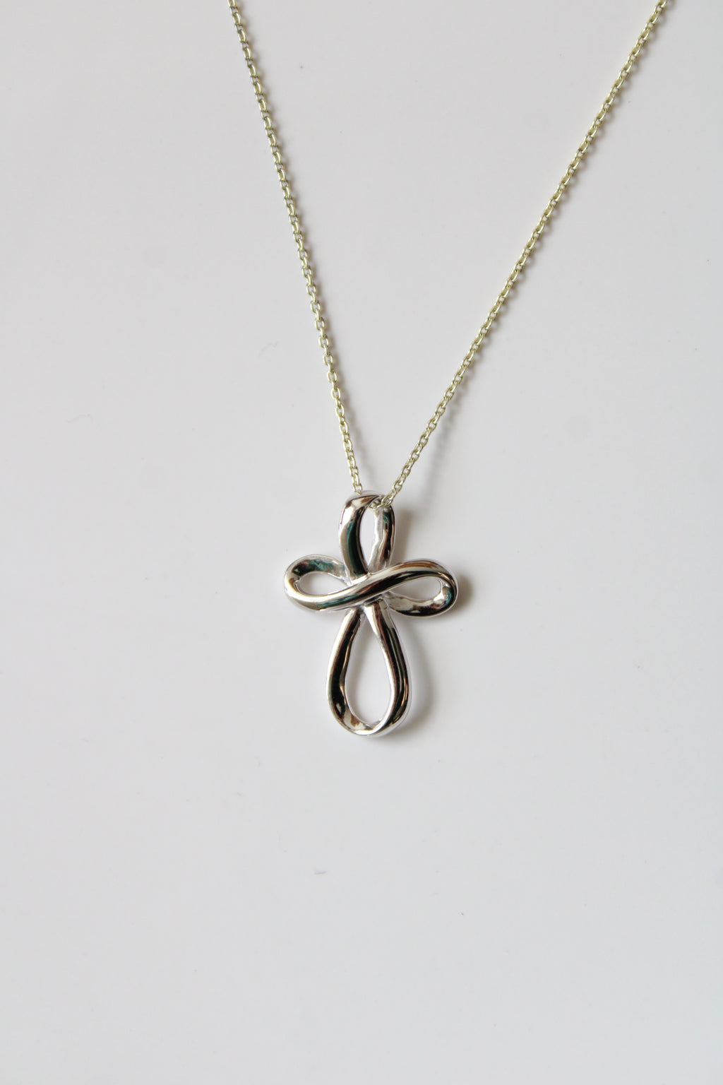 Cross Pendant Sterling Silver Necklace