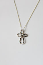 Cross Pendant Sterling Silver Necklace