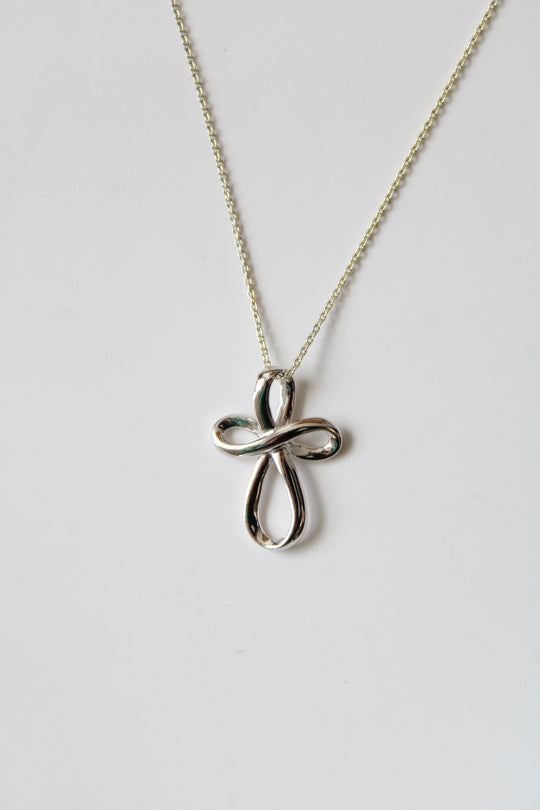 Cross Pendant Sterling Silver Necklace