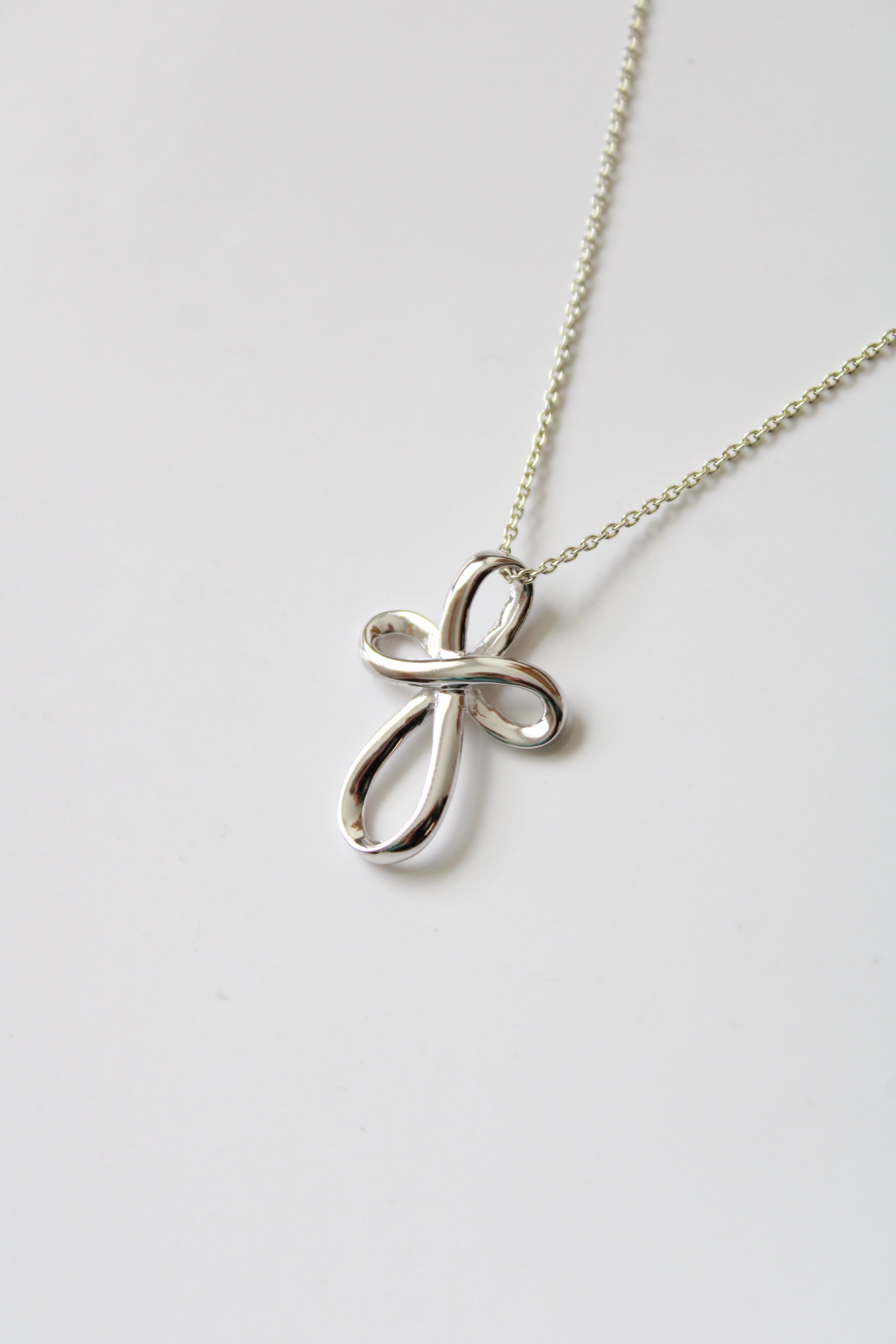 Cross Pendant Sterling Silver Necklace