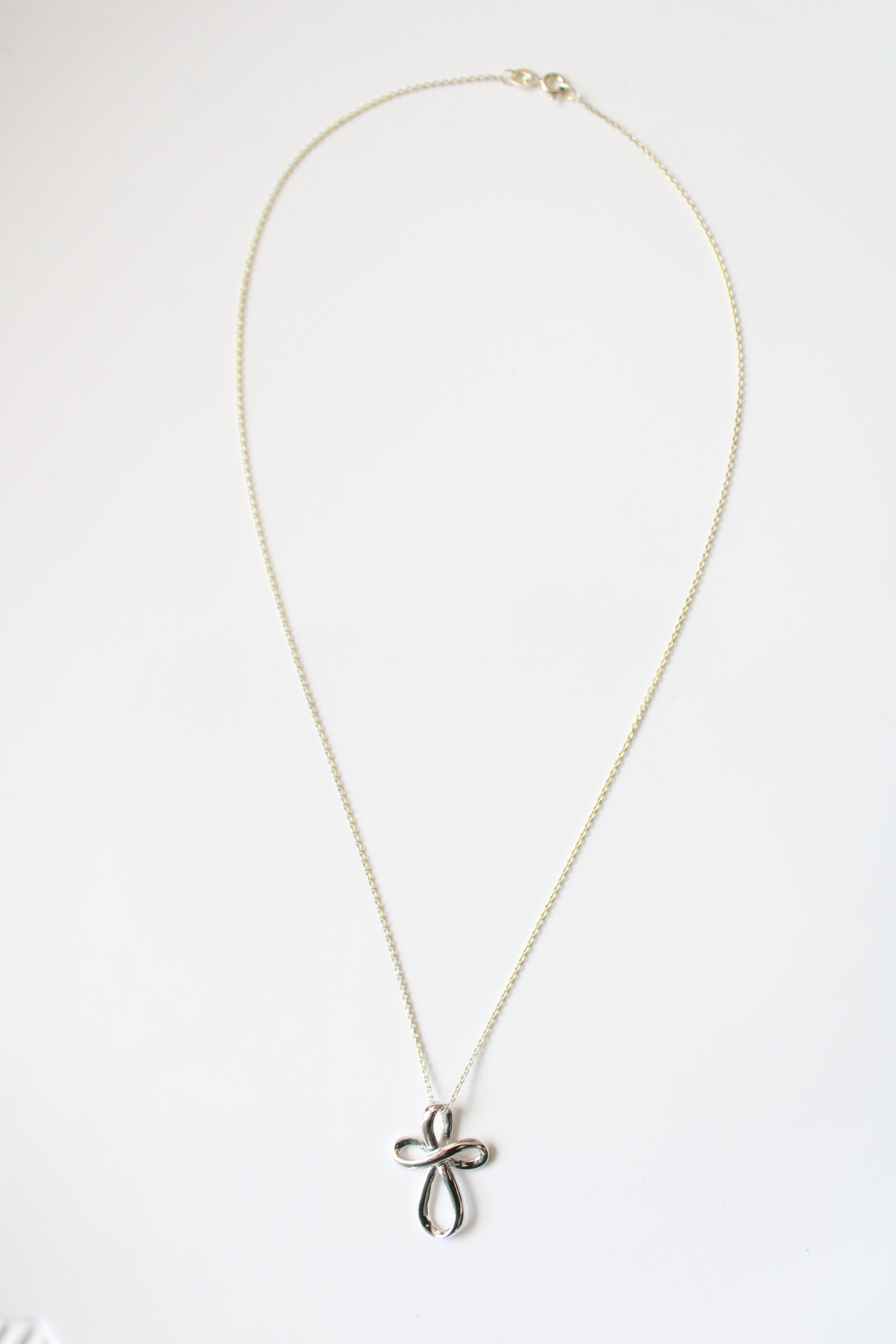 Cross Pendant Sterling Silver Necklace