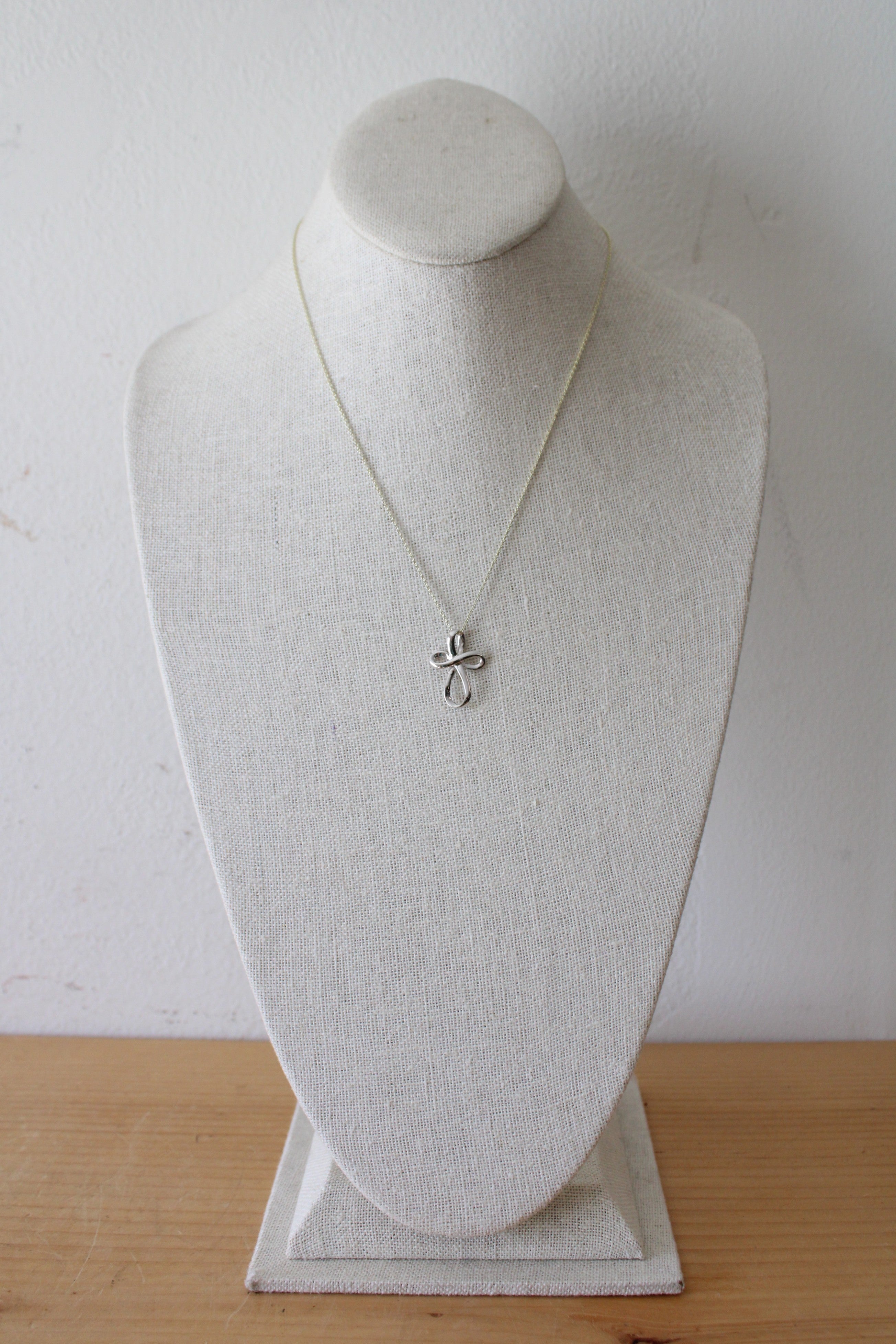 Cross Pendant Sterling Silver Necklace