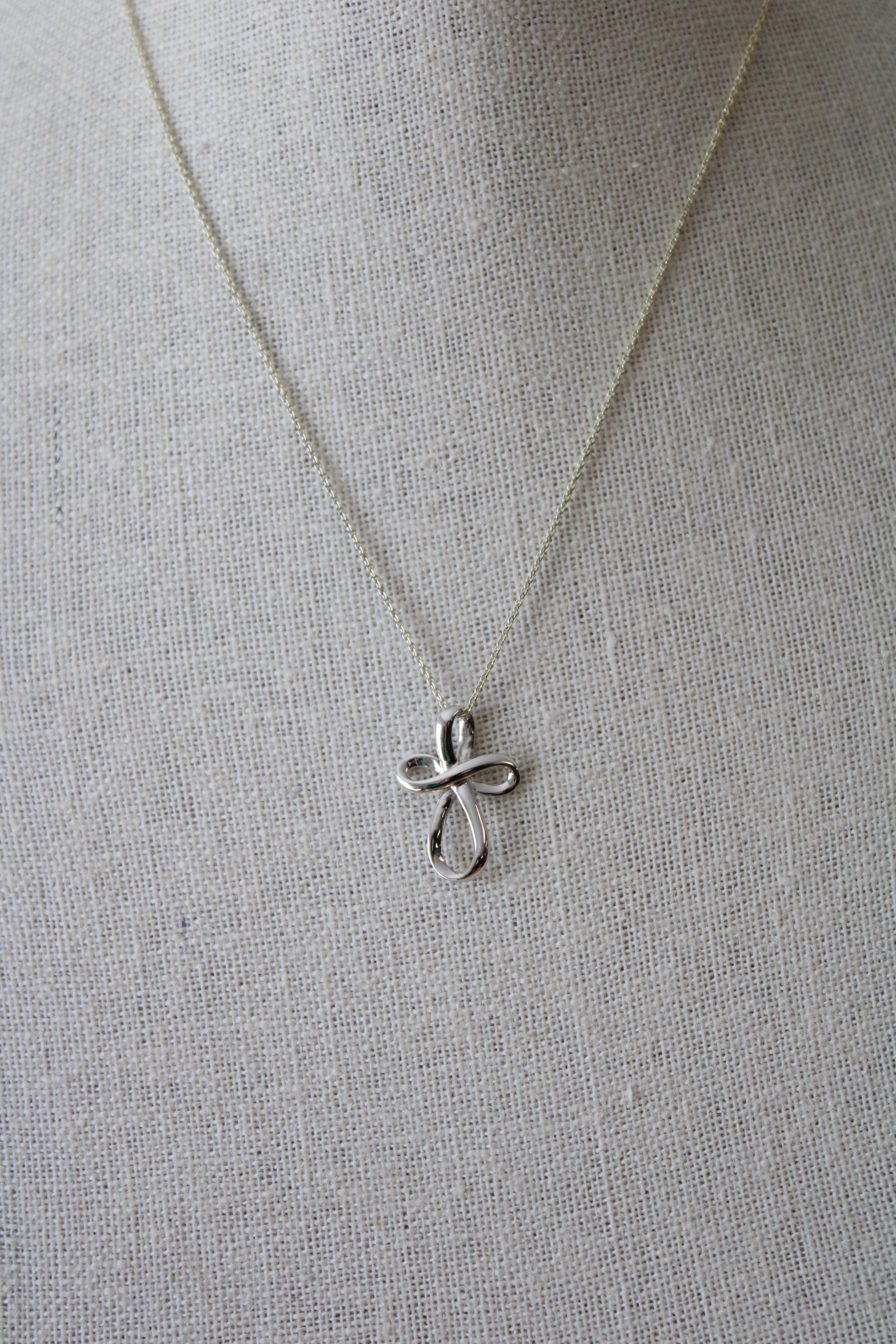 Cross Pendant Sterling Silver Necklace