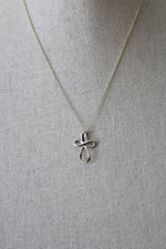 Cross Pendant Sterling Silver Necklace
