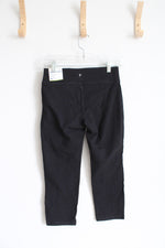 NEW Old Navy Mid Rise Crop Balance Black Leggings | Youth XL (14/16)