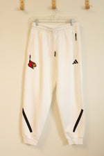 Adidas White Cardinals Jogger Pants with Black Details | M