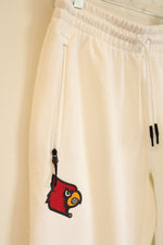 Adidas White Cardinals Jogger Pants with Black Details | M