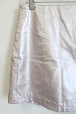Forever21 Light Purple Faux Leather Shiny Mini Skirt | M
