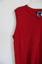 Lands' End Red Knit Sweater Vest | Youth XL (18/20)