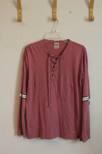 Victoria's Secret Pink Mauve Long Sleeve Dog Shirt | S