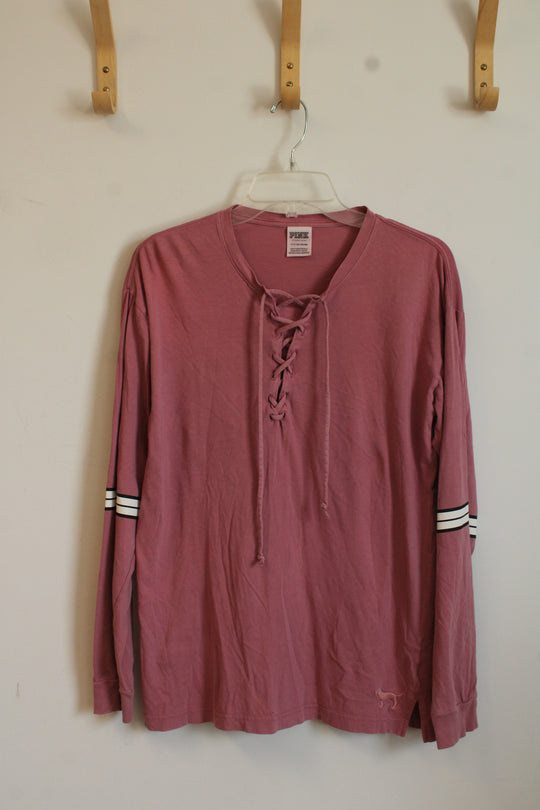 Victoria's Secret Pink Mauve Long Sleeve Dog Shirt | S