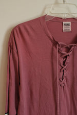 Victoria's Secret Pink Mauve Long Sleeve Dog Shirt | S