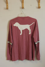 Victoria's Secret Pink Mauve Long Sleeve Dog Shirt | S