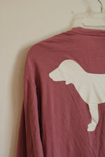 Victoria's Secret Pink Mauve Long Sleeve Dog Shirt | S