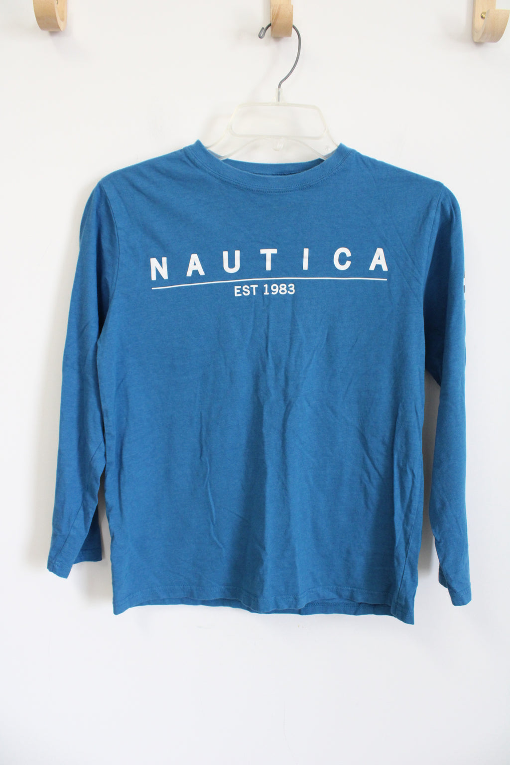 Nautica Blue Logo Long sleeved Tee | Youth L (14/16)