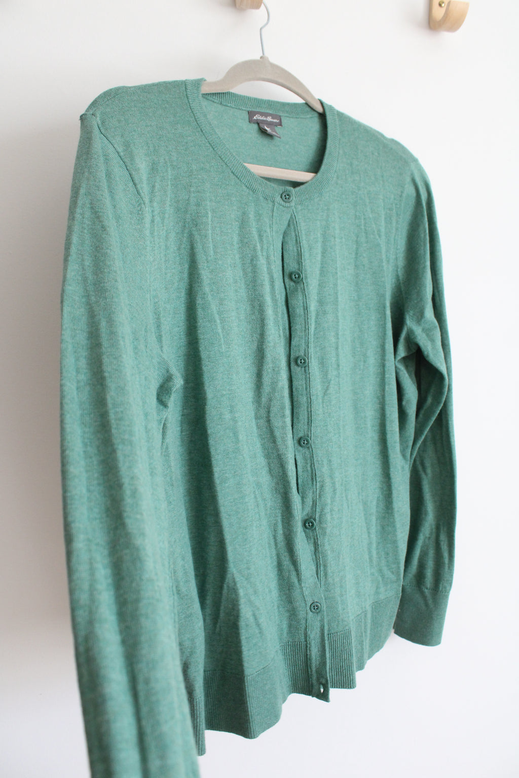 Eddie Bauer Green Knit Cardigan | XL
