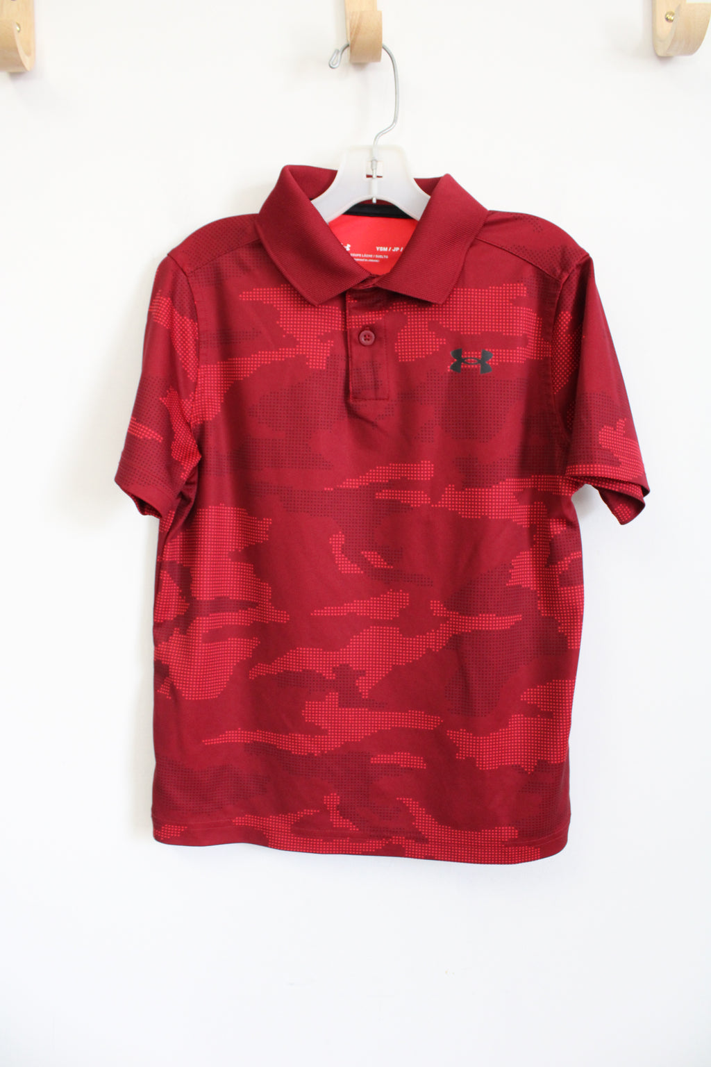 Under Armour Loose Fit Red Polo Shirt | Youth S (8)