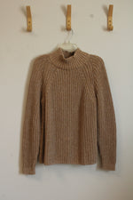 Gap Tan Knit Cotton Turtleneck Heavy Sweater | L