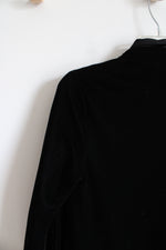 BB Dakota Black Velvet Open Blazer | XS