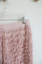NEW Express Pink Fringe Mini Skirt | 0