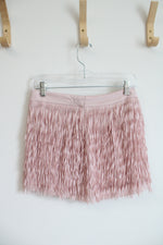 NEW Express Pink Fringe Mini Skirt | 0