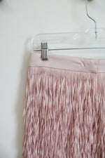 NEW Express Pink Fringe Mini Skirt | 0