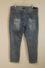 Kenneth Cole Light Wash Straight Leg Jeans | 36 x 32