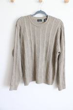 Van Heusen Tan Knit Grandpa Sweater | M