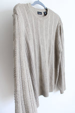 Van Heusen Tan Knit Grandpa Sweater | M