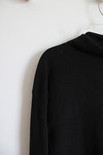 Calvin Klein Black & White Houndstooth Cowl Neck Sweater | S
