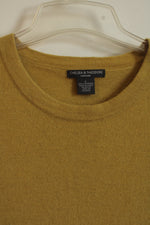 Chelsea & Theodore Olive Cashmere Sweater | L