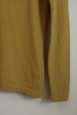 Chelsea & Theodore Olive Cashmere Sweater | L
