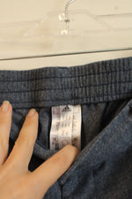 NEW Adidas Heathered Blue Knit Jogger Pants | 38