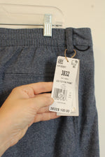 NEW Adidas Heathered Blue Knit Jogger Pants | 38