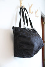 Coach Black Nylon Weekender Tote Bag